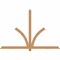 Ekena Millwork Redmond Smooth Timber Gable Bracket, Western Red Cedar, 84"W x 56"H x 1 1/2"D x 3 1/2"F, 16/12 Pitch GBW084X56X0204RED00SWR - alternate 1